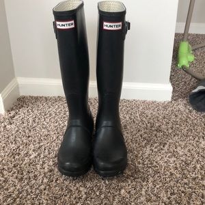 Original Tall Hunter Boots in black